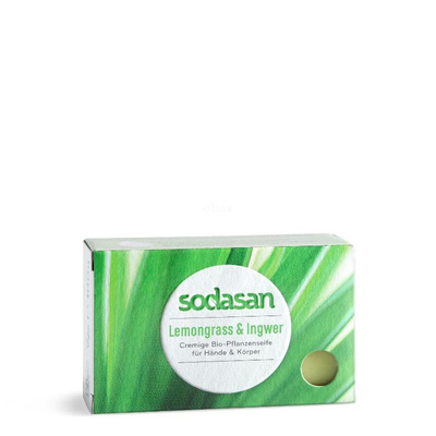 Produktfoto zu Sodasan - Seife Lemongrass & Ingwer - 100g