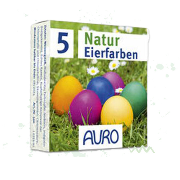 Natur-Eierfarben, 5 verschiedene