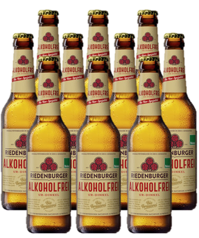 Produktfoto zu Riedenburger - Dinkelbier Alkoholfrei - 10 x 0,33l