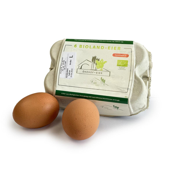 Produktfoto zu Sozialer Ökohof - Eier - 6er Karton