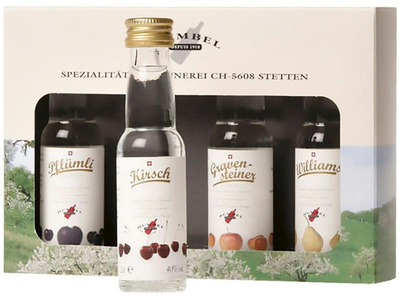 Produktfoto zu Humbel - Obstbrände 40% - 4 x 20ml