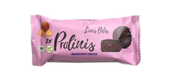 Produktfoto zu Lini´s Bites Hazelnut Choco Nougat Pralinis - 46 g (2 Stück)