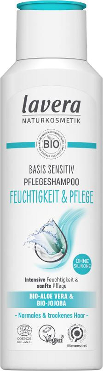 Produktfoto zu Lavera - Shampoo basis sensitiv Feuchtigkeit - 250ml