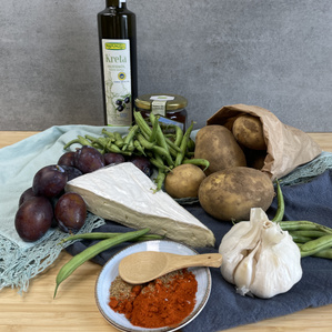 Rezept Smashed Potatoes mit grünen Bohnen