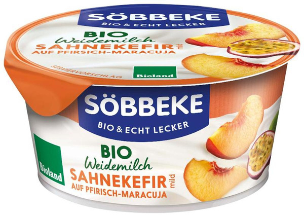 Produktfoto zu Söbbeke - Sahne Kefir Pfirsich-Maracuja - 150g