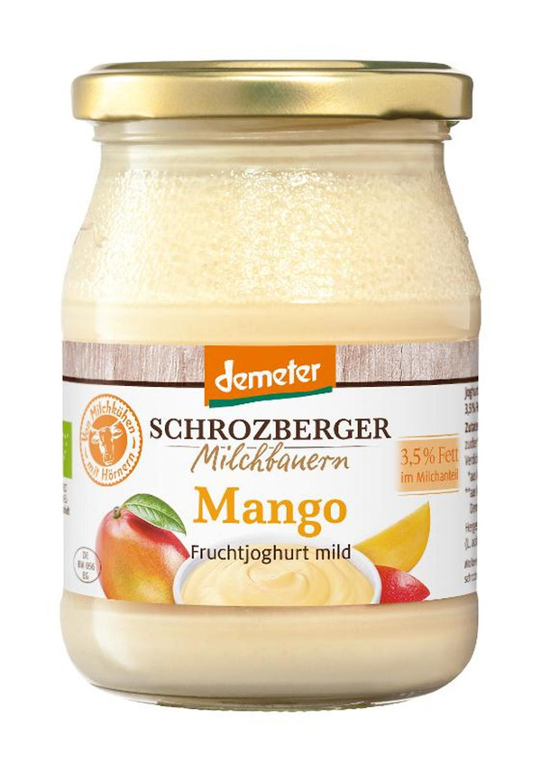 Produktfoto zu Schrozberger - Joghurt Mango, 3,5% - 250g