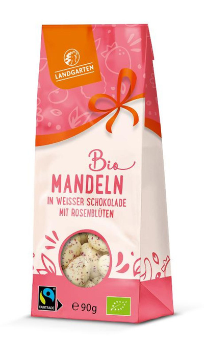 Produktfoto zu Landgarten - Mandeln in Zitronenschokolade - 90g