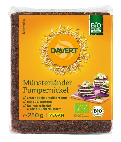 Produktfoto zu Davert - Pumpernickel - 250g
