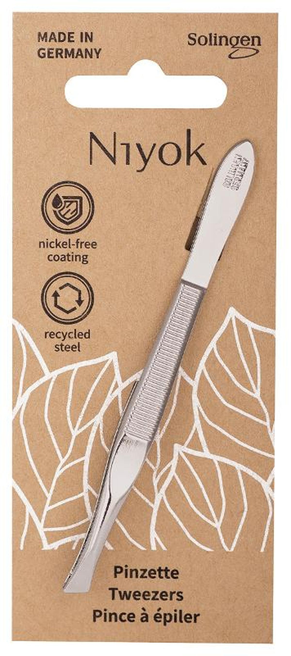 Produktfoto zu Niyok - Pinzette schräg Solingen Vitaloy
