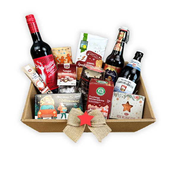 Produktfoto zu Präsentkorb - Frohe Weihnachten (mit Alkohol)