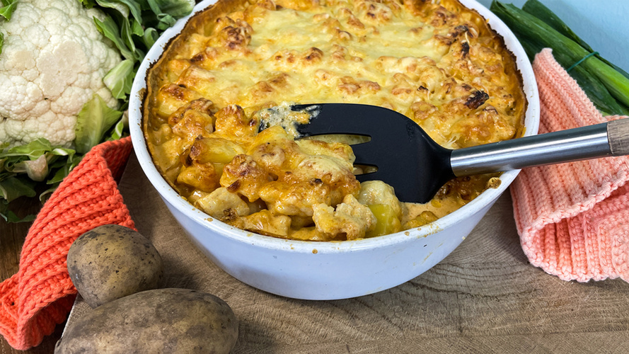 Rezeptbild für 140. Kartoffelauflauf mit Blumenkohl