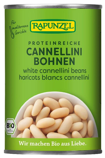 Produktfoto zu Rapunzel - Weiße Cannellini Bohnen - 400g