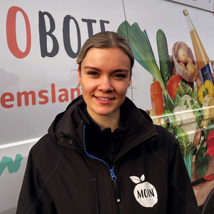 Michelle - Auslieferung beim Bioboten