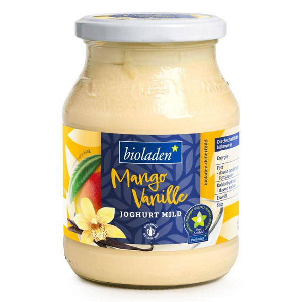 Produktfoto zu bioladen - Joghurt Mango Vanille, 3,8% - 500g