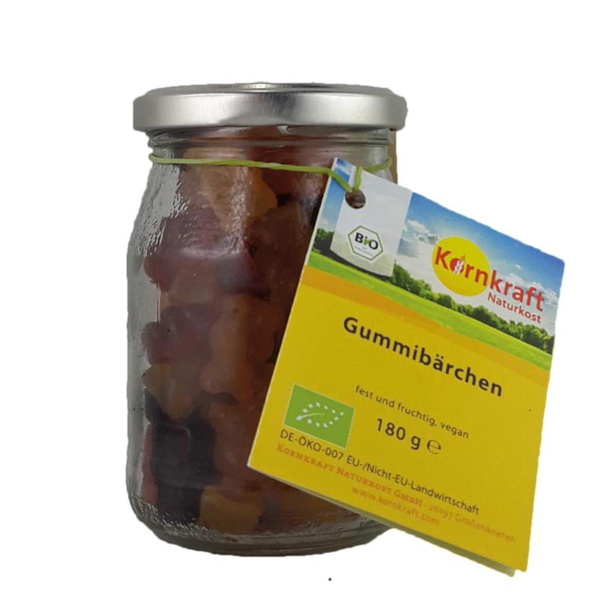 Produktfoto zu Kornkraft - Gummibärchen im Mehrwegglas - 180g
