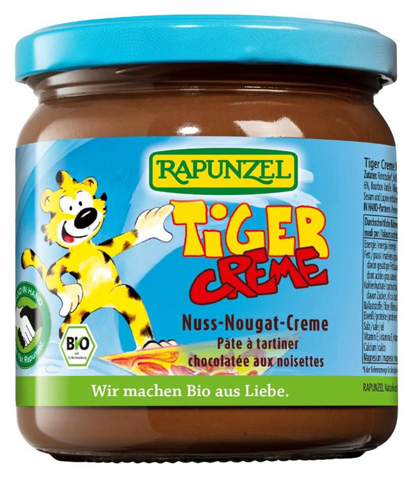 Produktfoto zu Rapunzel - Tiger Creme - Nuss-Nougat-Creme - 400g