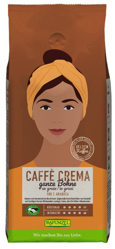 Produktfoto zu Rapunzel - Heldenkaffee Crema, ganze Bohne - 1kg