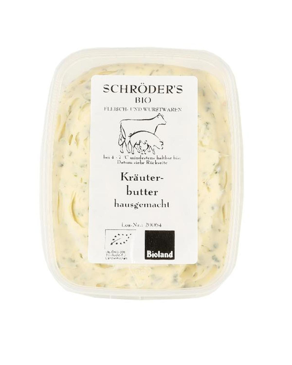 Produktfoto zu Schröder's Bio Fleisch - Kräuterbutter - 120g
