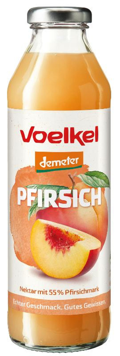 Produktfoto zu Voelkel - Pfirsich Nektar - 0,5l