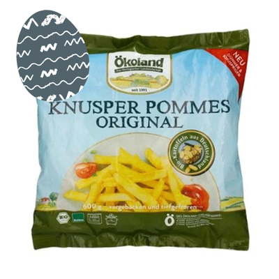 Produktfoto zu Ökoland - Knusper Pommes Original, tiefgekühlt - 600g