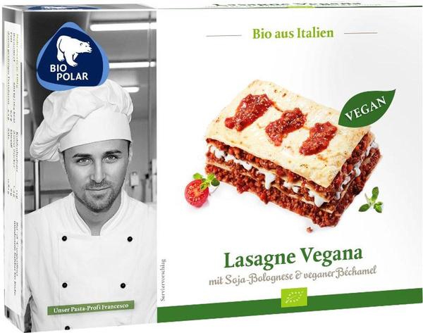Produktfoto zu Biopolar - Lasagne Vegana, tiefgekühlt - 400g