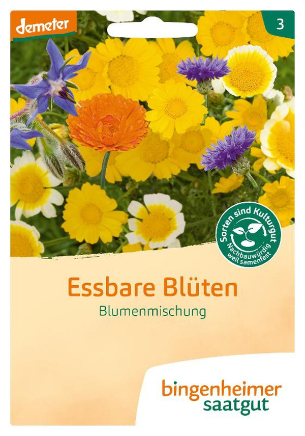 Produktfoto zu Bingenheimer Saatgut - Blumenmischung essbare Blüten