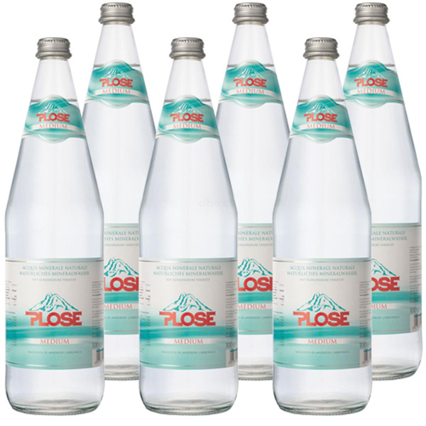 Produktfoto zu Plose - Hochquellwasser medium - 6 x 1l