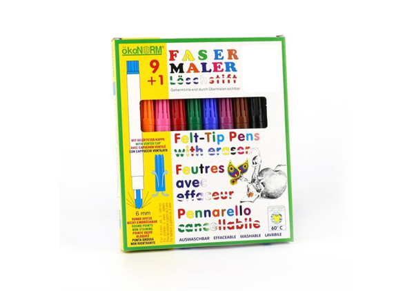 Produktfoto zu Fasermaler, 9 Farben