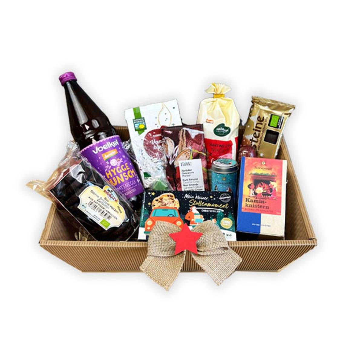 Präsentkorb - Frohe Weihnachten (mit Zartbitter Schoki)