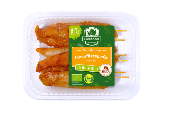 Produktfoto zu Freiländer - Hähncheninnenfiletspieße, mariniert - ca. 350g