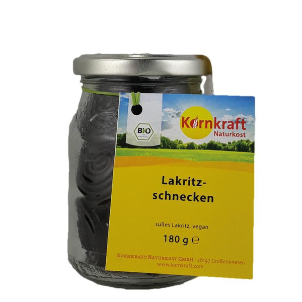 Produktfoto zu Kornkraft - Lakritzschnecken im Mehrwegglas - 180g