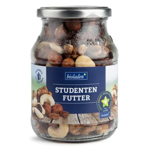 Produktfoto zu bioladen - Studentenfutter im Glas - 290g