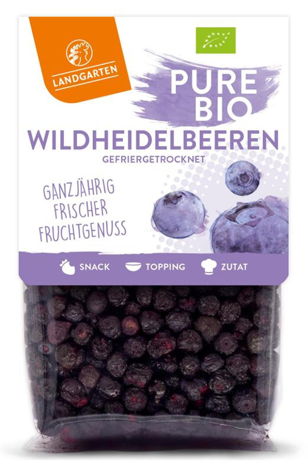 Produktfoto zu Landgarten - Heidelbeeren gefriergetrocknet - 20g