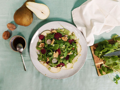 Wilder Wintersalat mit Postelein