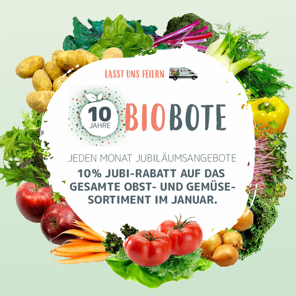 Jubiläum - 10 Jahre Bioboten