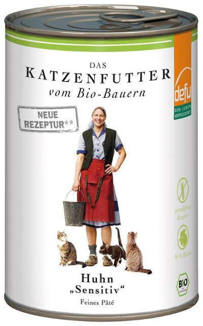 Produktfoto zu defu - Nassfutter Katze, Huhn - 410g