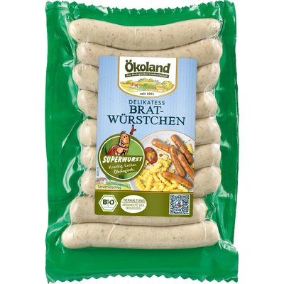 Produktfoto zu Ökoland - Bio-Bratwürstchen - 180g (9 Stück)