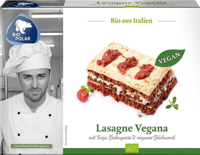 Produktfoto zu Biopolar - Lasagne Vegana, tiefgekühlt - 400g