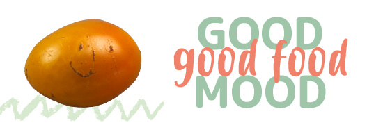 Sprüchekachel  Good Food Good Mood