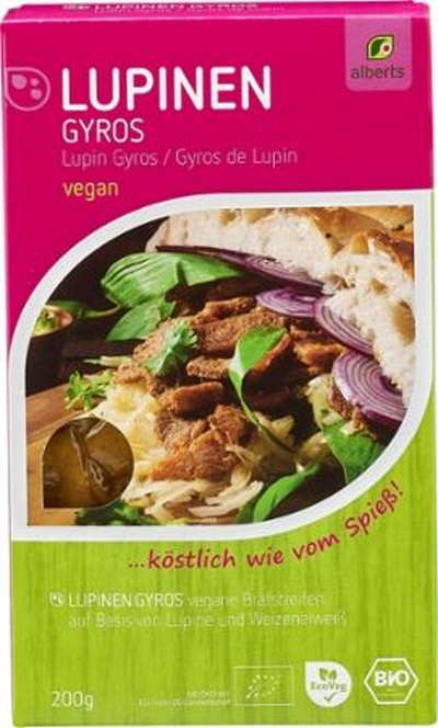 Produktfoto zu Alberts - Lupinen Gyros, vegan - 200g