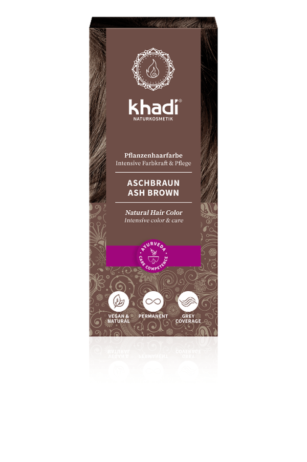 Produktfoto zu Khadi Haarfarbe Aschbraun - 50 ml