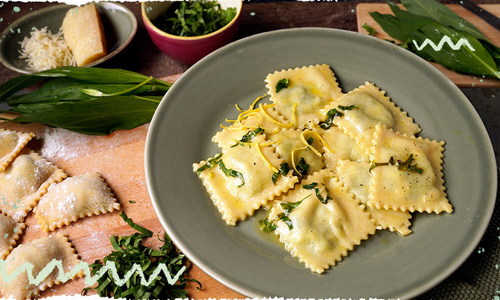 Bärlauch Ravioli