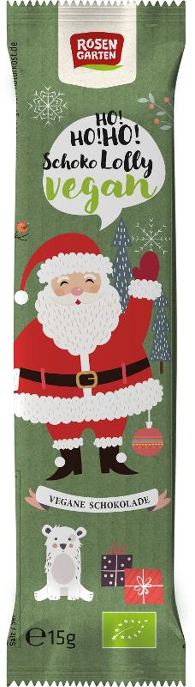 Produktfoto zu Rosengarten - Veganer Lolly Nikolaus - 15g