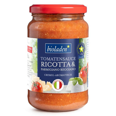 Produktfoto zu bioladen - Tomatensauce Ricotta & Parmigiano Reggiano - 340g