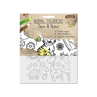 Produktfoto zu Mal mich bunt - Ausmal Tischdecke Tiere