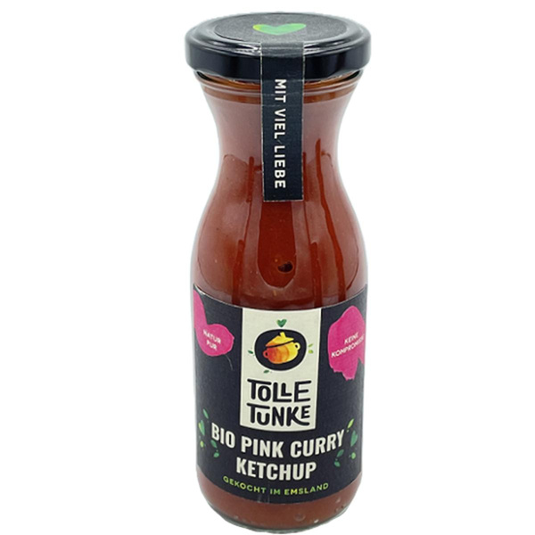 Produktfoto zu Tolle Tunke - Bio Pink Curry Ketchup - 250ml