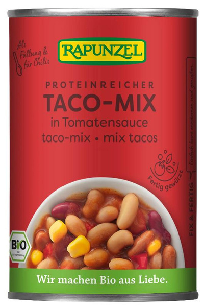 Produktfoto zu Rapunzel - Taco-Mix in der Dose - 400g