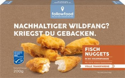 Produktfoto zu followfood - Fisch Nuggets, tiefgekühlt - 200g