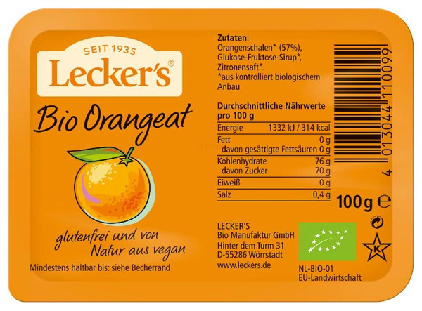 Produktfoto zu Lecker´s - Orangeat - 100g
