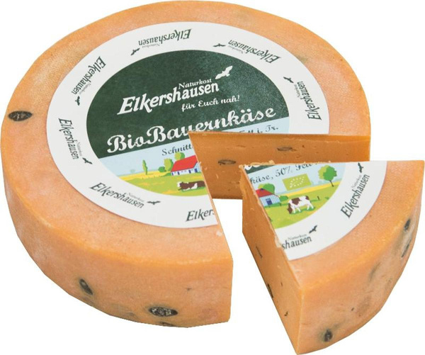Produktfoto zu Elkershausen - Bauernkäse mit Kürbiskernen -  50%Fett i. Tr.